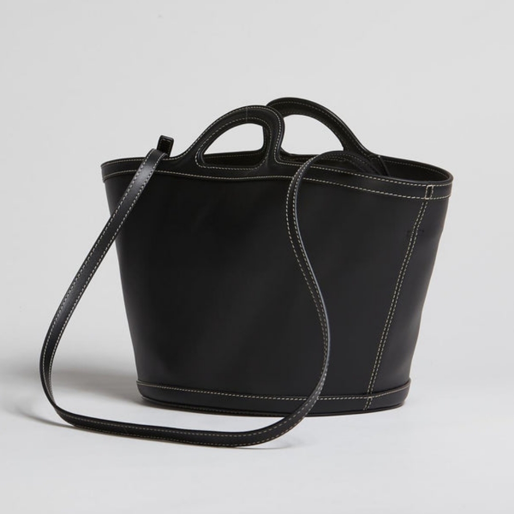 Marni Small Black Leather Tote Handbag NWT - Picture 8 of 8